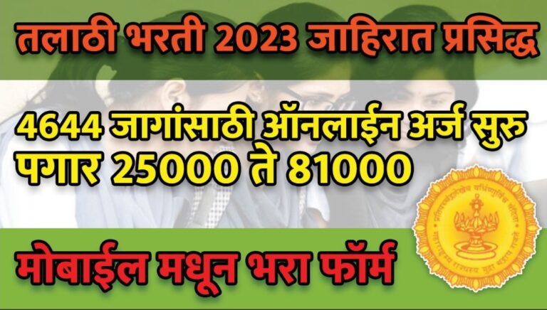 तलाठी भरती 2023